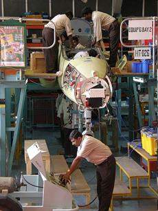 Production line of the Hawk AJT at HAL